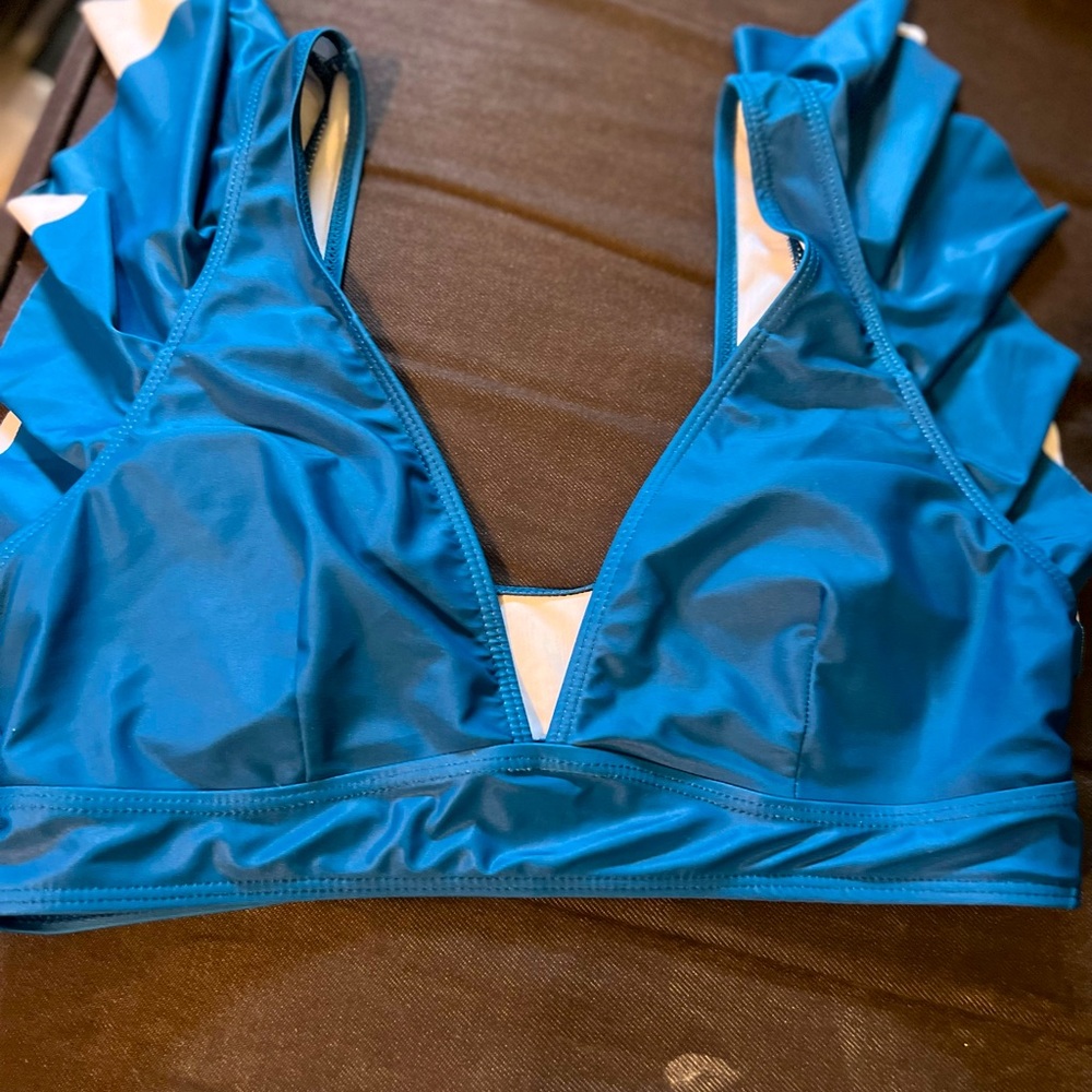 Blue Bikini Top